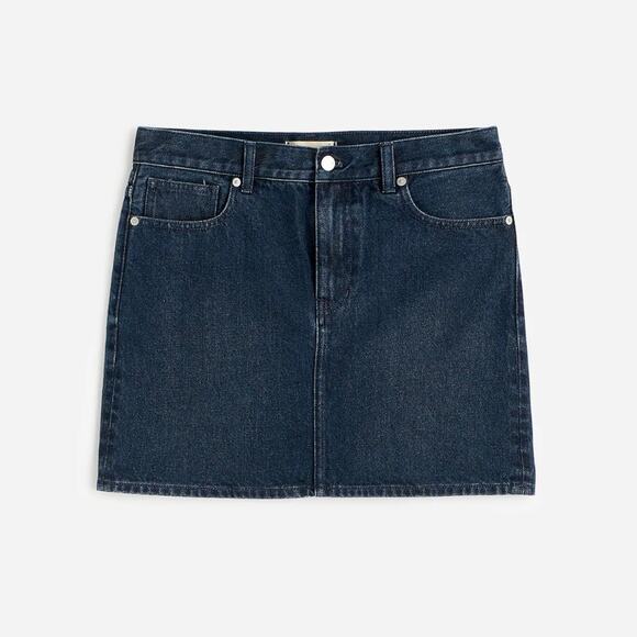 Madewell Dresses & Skirts - 90s vintage style Madewell Denim Mini Skirt Hodgeman Wash size 32 NWT cotton